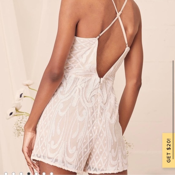 Sequin Lulu Romper - Picture 2 of 4